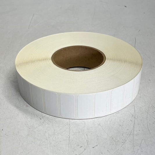 (2 ROLLS, 7,500 EACH) Mini Direct Thermal Labels 1.5"x0.75" 3" Core MERC2089