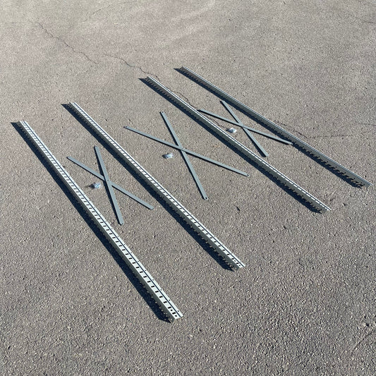 ZA@ Pallet of HALLOWELL Hi-Tech Open Type Shelving Grey