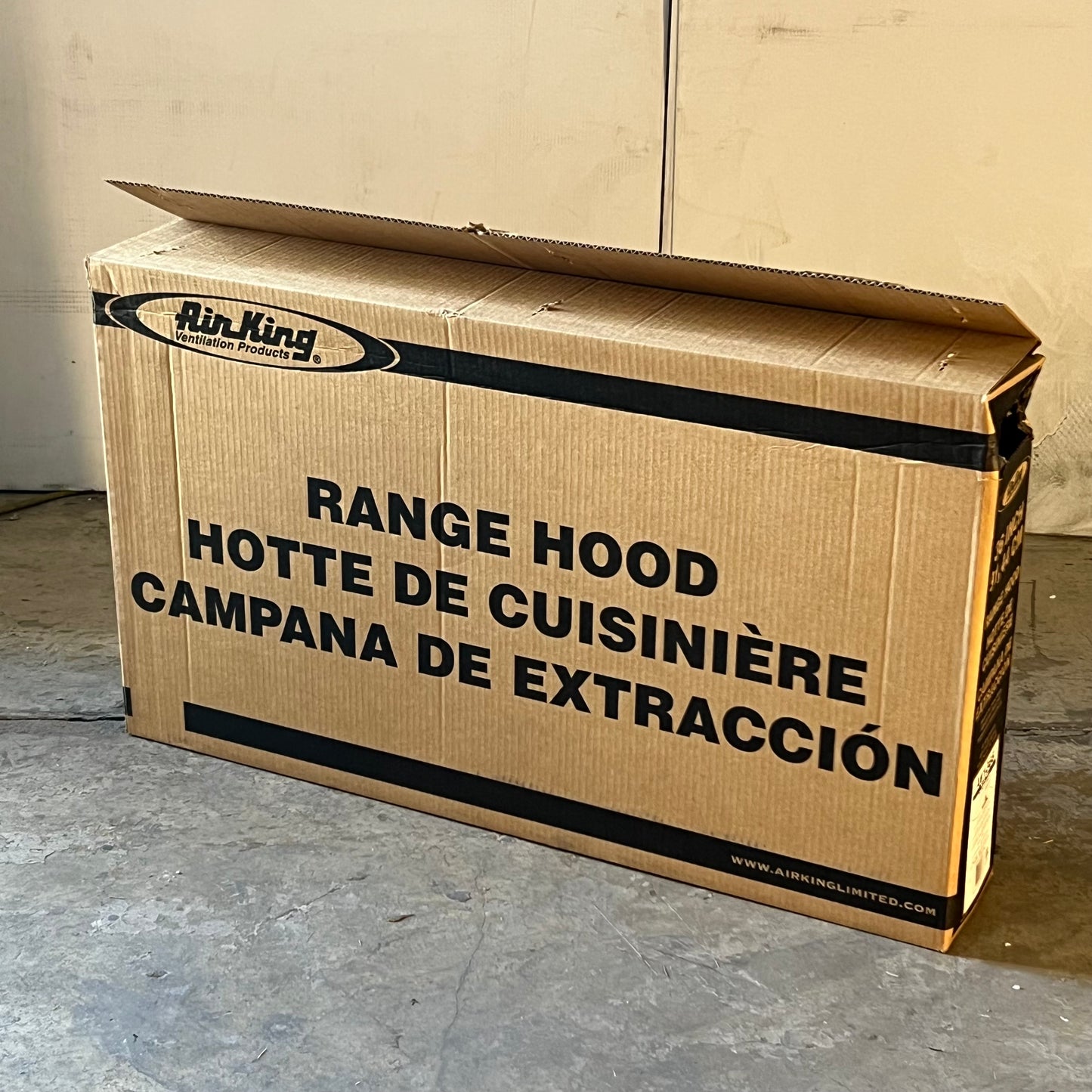 AIRKING Under Cabinet Convertible Range Hood 3.5" x 10" Black AV1366