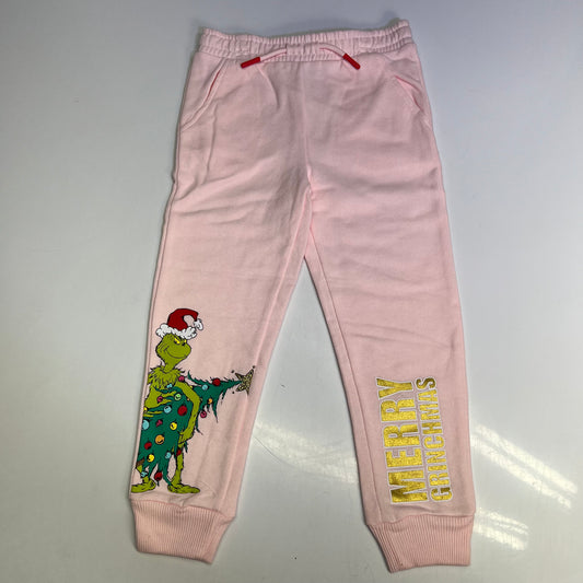 DR. SUESS Printed Grinch & Characters Sweatshirt & Jogger Set Girl's Sz 4T Pink