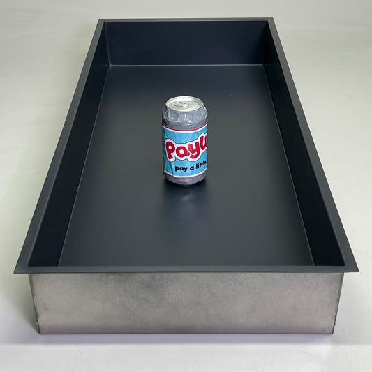 SAMUEL MUELLER Recessed Horizontal Shower Storage Pod Sz 34.5", Matte Black