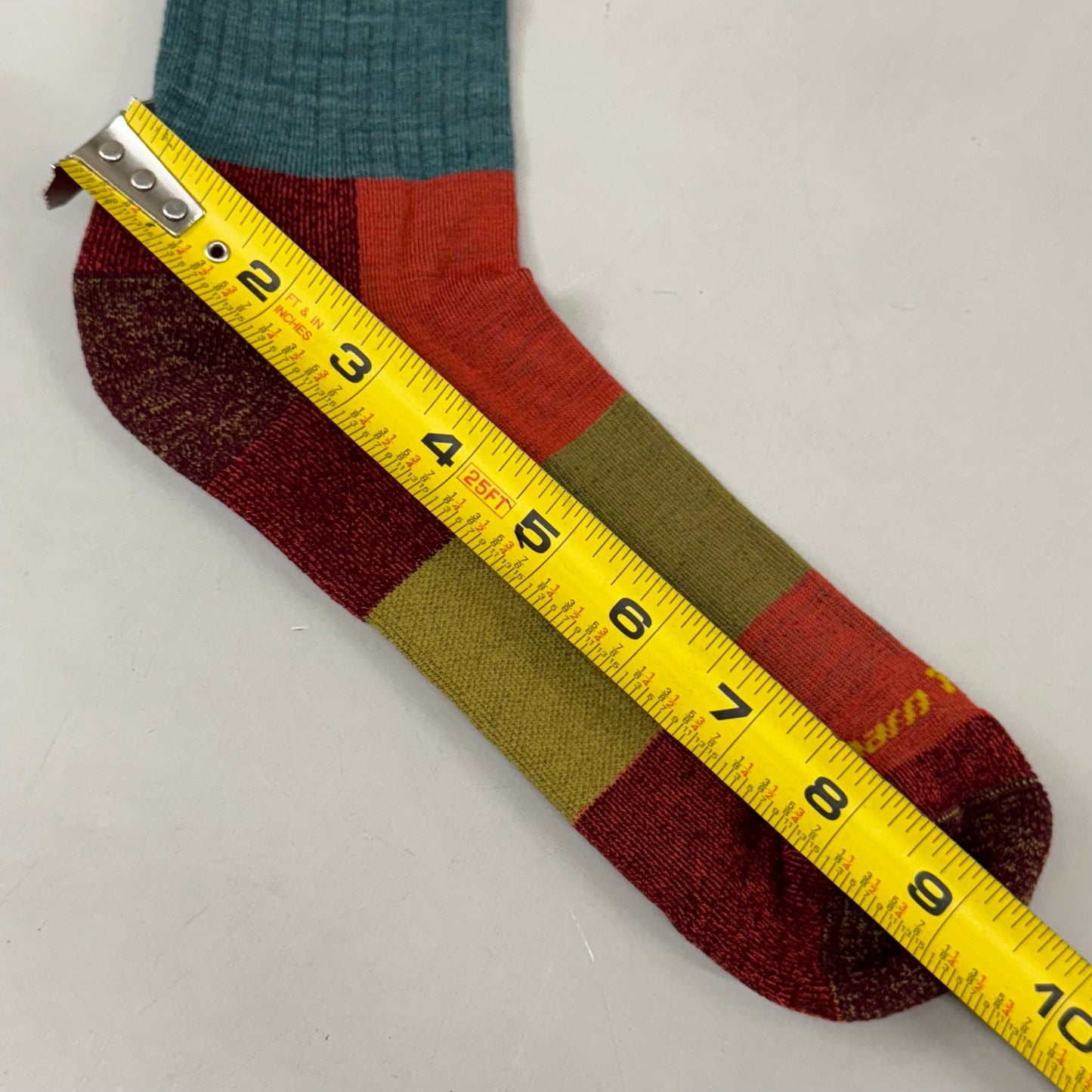 DARN TOUGH Hike/Trek Socks Micro Crew Lightweight Men SZ M 8-9.5 Teal Merino Wool