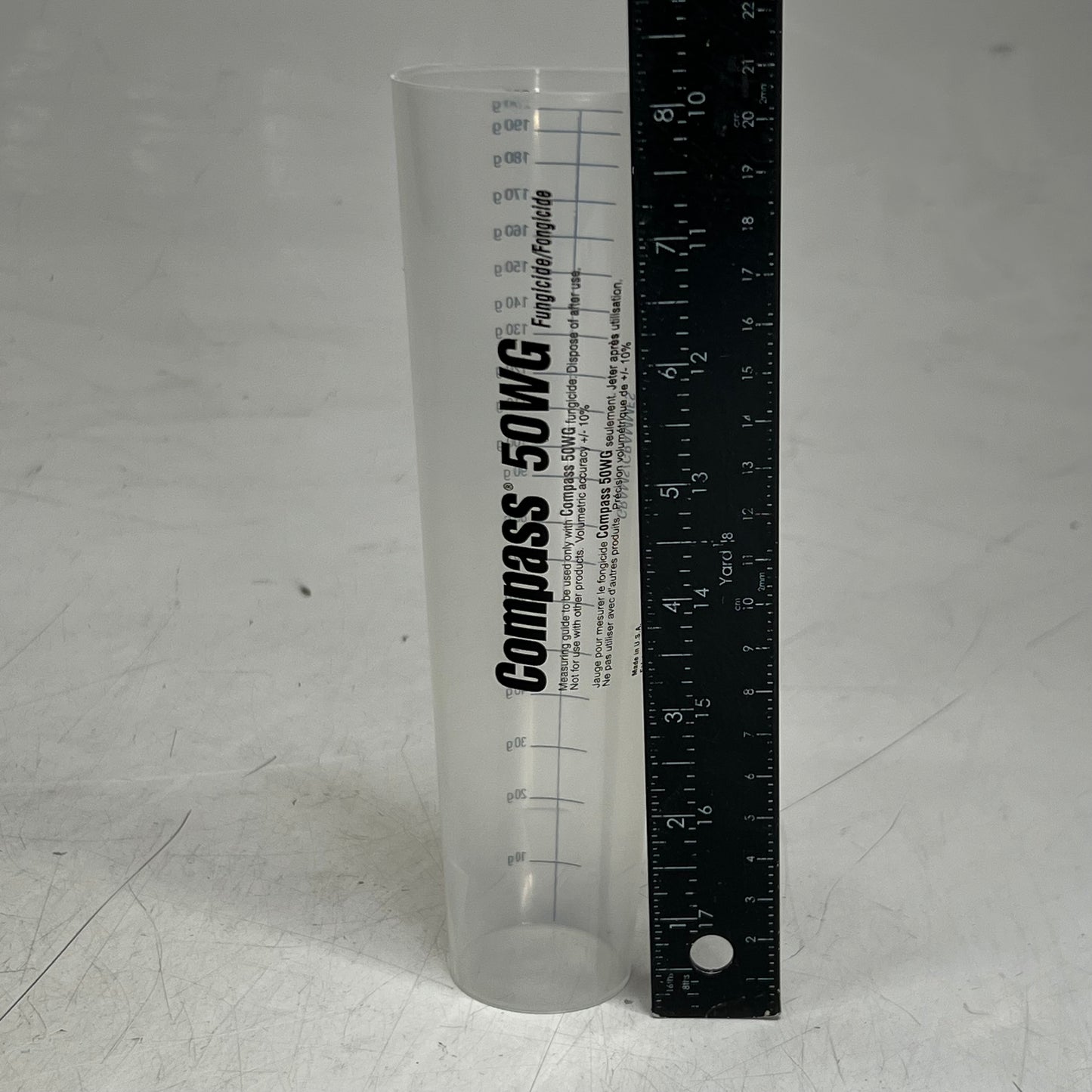 COMPASS 50WG (10 PACK) 7.05 Oz Measuring Cylinder 7.05 oz Clear 7970