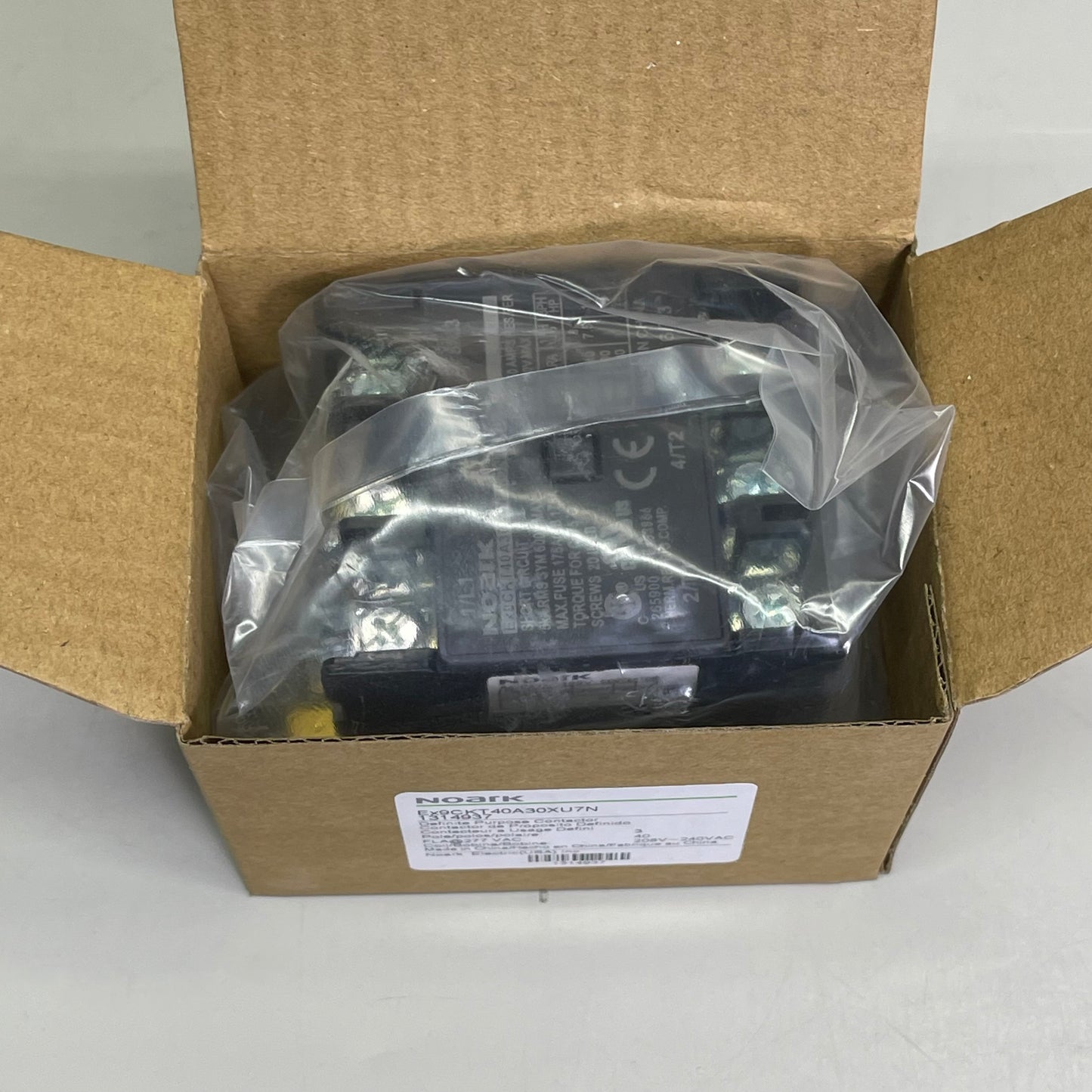 NOARK Definite Purpose Contactor 40A 208-240V 3-Pole Ex9CKT40A30XU7