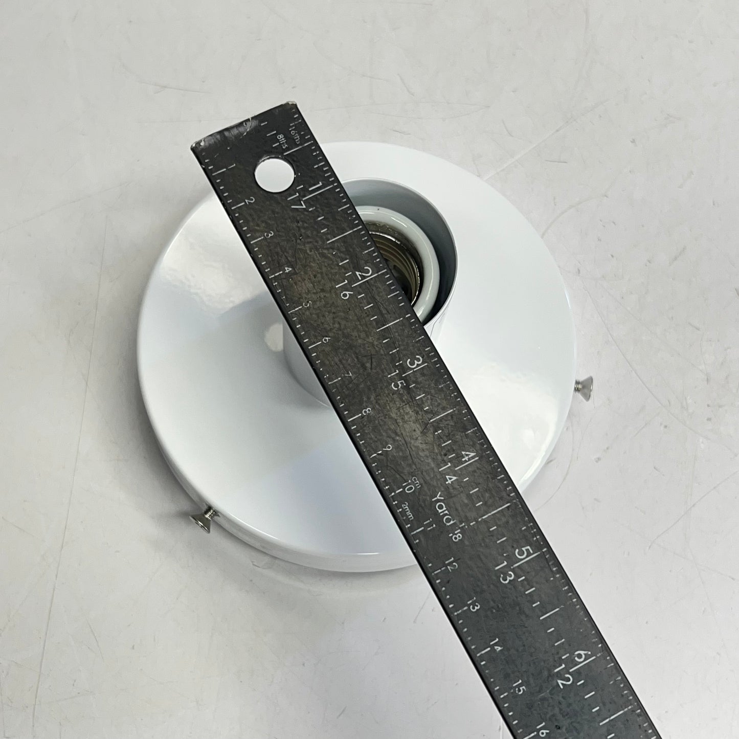 DUTTON BROWN Flush Mount Ceiling Fixture 120V 60HZ AC MIN Twink White 60132