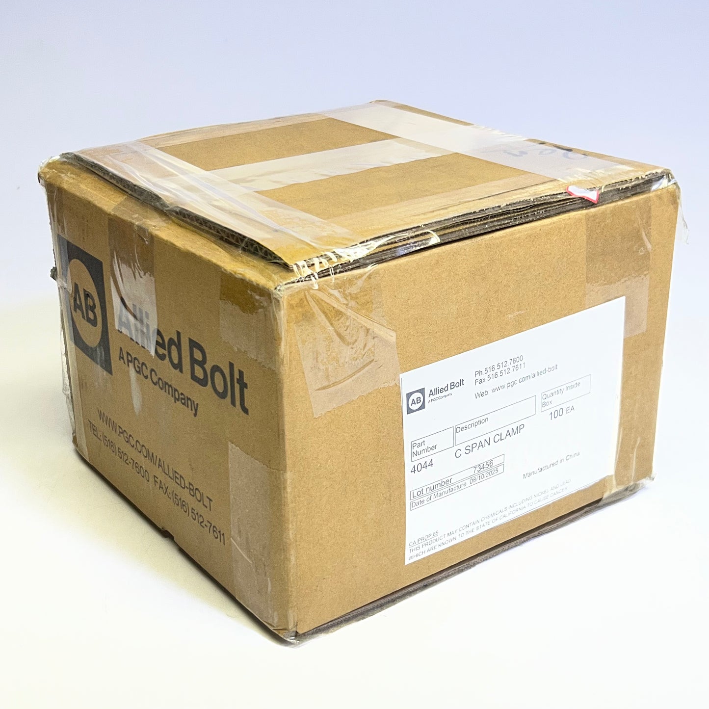 ALLIED BOLT (100 Units) C Span Clamp Sz 3/8"D, 4044