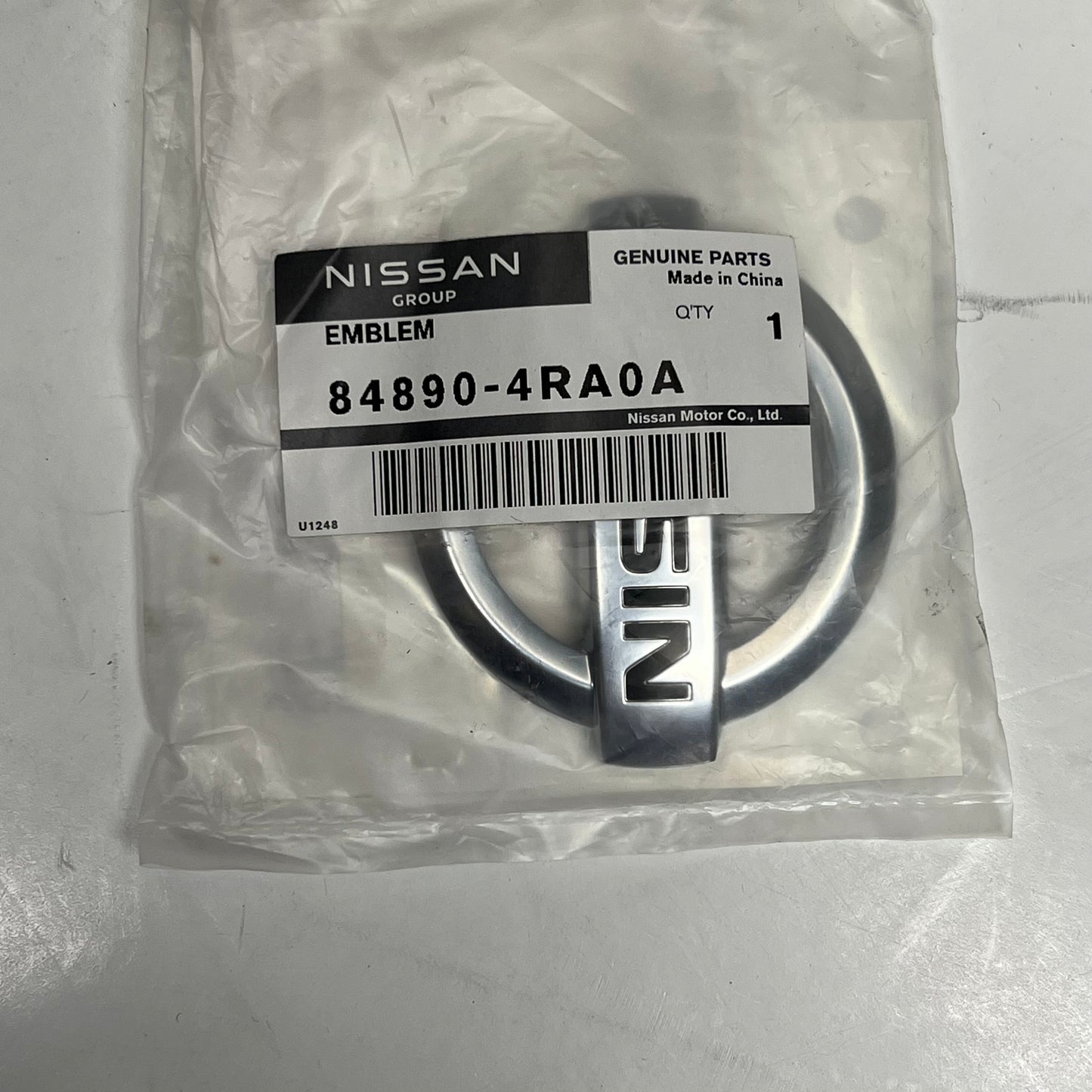 NISSAN Genuine Oem 2016-2019 Nissan Maxima Emblem Chrome 84890-4RA0A