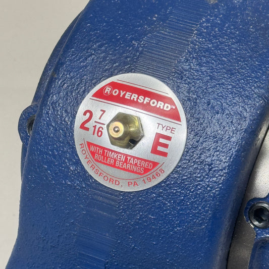 ROYERSFORD Type E 4-Bolt Pillow Block Bearing 2-7/16" Dual Locking 20-04-0207