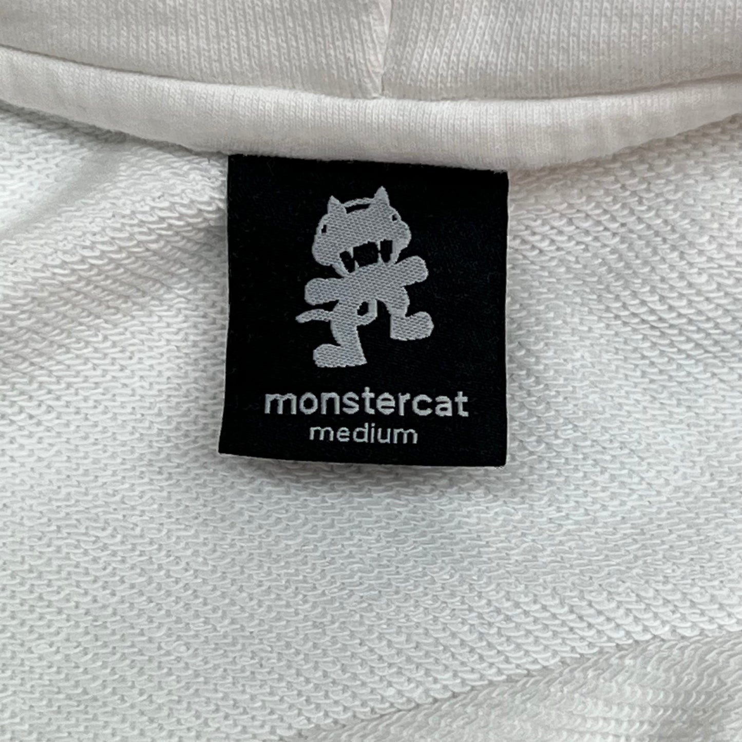 MONSTERCAT Records Adjustable Waist Sweatshirt Korean Fighter Men's Sz M White