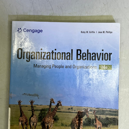 ORGANIZATIONAL BEHAVIOR Managing People & Organizations Paperback Book (As-is)