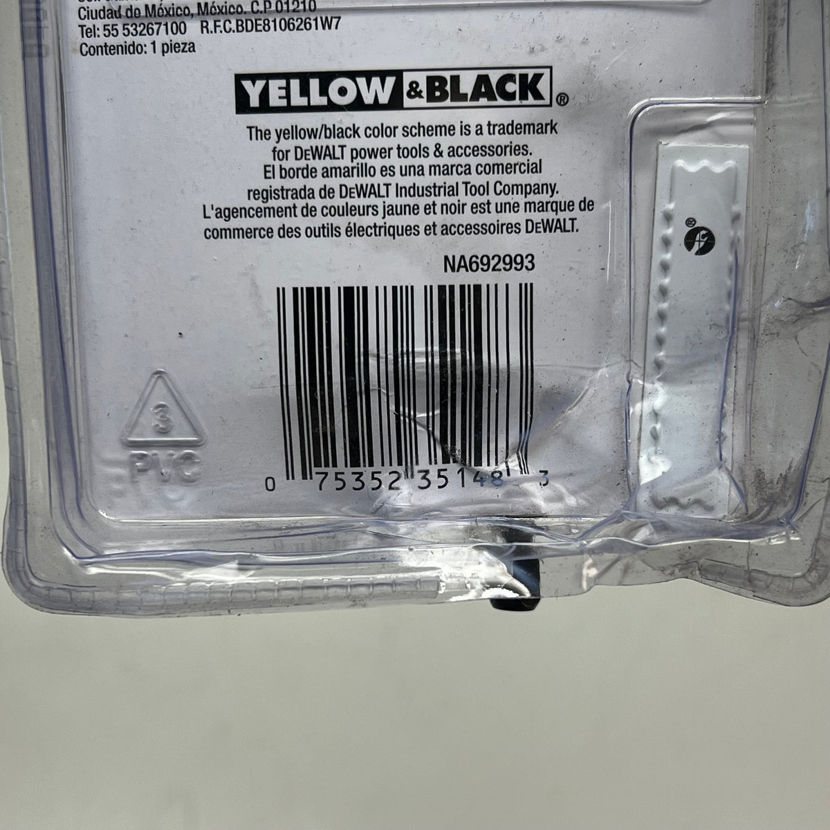 DEWALT Elite Series Impact Drill Attachment 1/4" Hex Shank Black DWAFEMRA