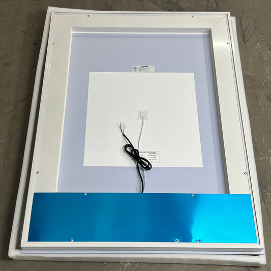 SARIN LIGHTING LED Tempered Bathroom Mirror w/ BackLit Anti-fog 48”x36” 11382