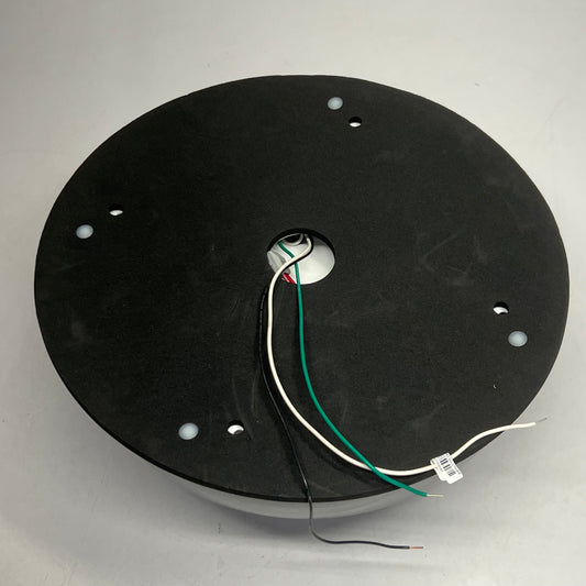 COOPER 15" High Powered Led Exterior Rated Round Surface Mount Fixture, Black TRR15-LD4-30W-35-OPL-BK-120-EDC1-OS