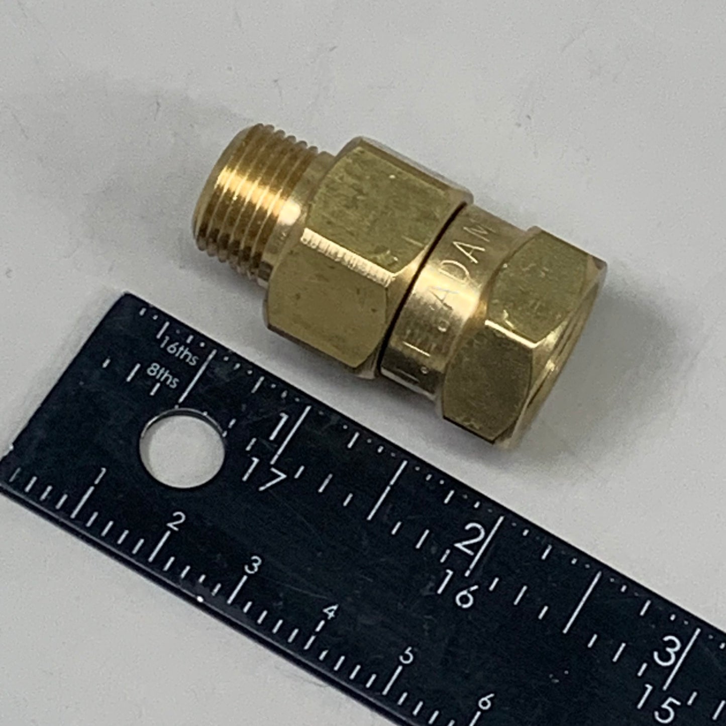 J.E.ADAMS (2 PACK)High Pressure Brass Swivel Stainless Steel Insert 3/8 FPT 7080