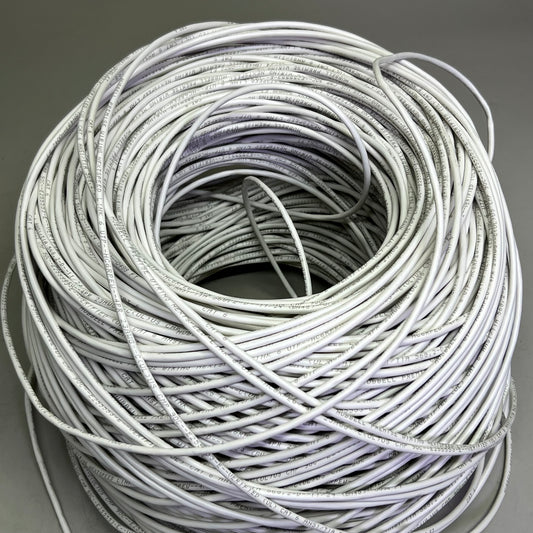 HUBBELL UTP Cable 23 AWG 4 Pair CMP Plenum 1000 ft, White HC6RPEW