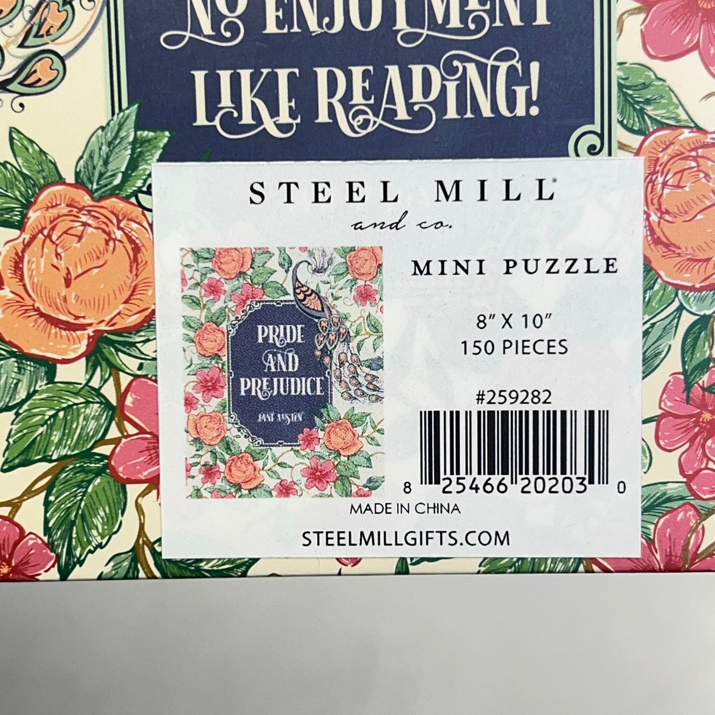 STEEL MILL GIFTS (2 PACK) Mini Book Puzzle Pride & Prejudice 5"x4" 259282