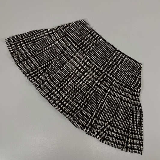 NORMA KAMALI Silky Jersey Pleated Micro Skirt Unlined Womens Sz XS/29 Chocolate