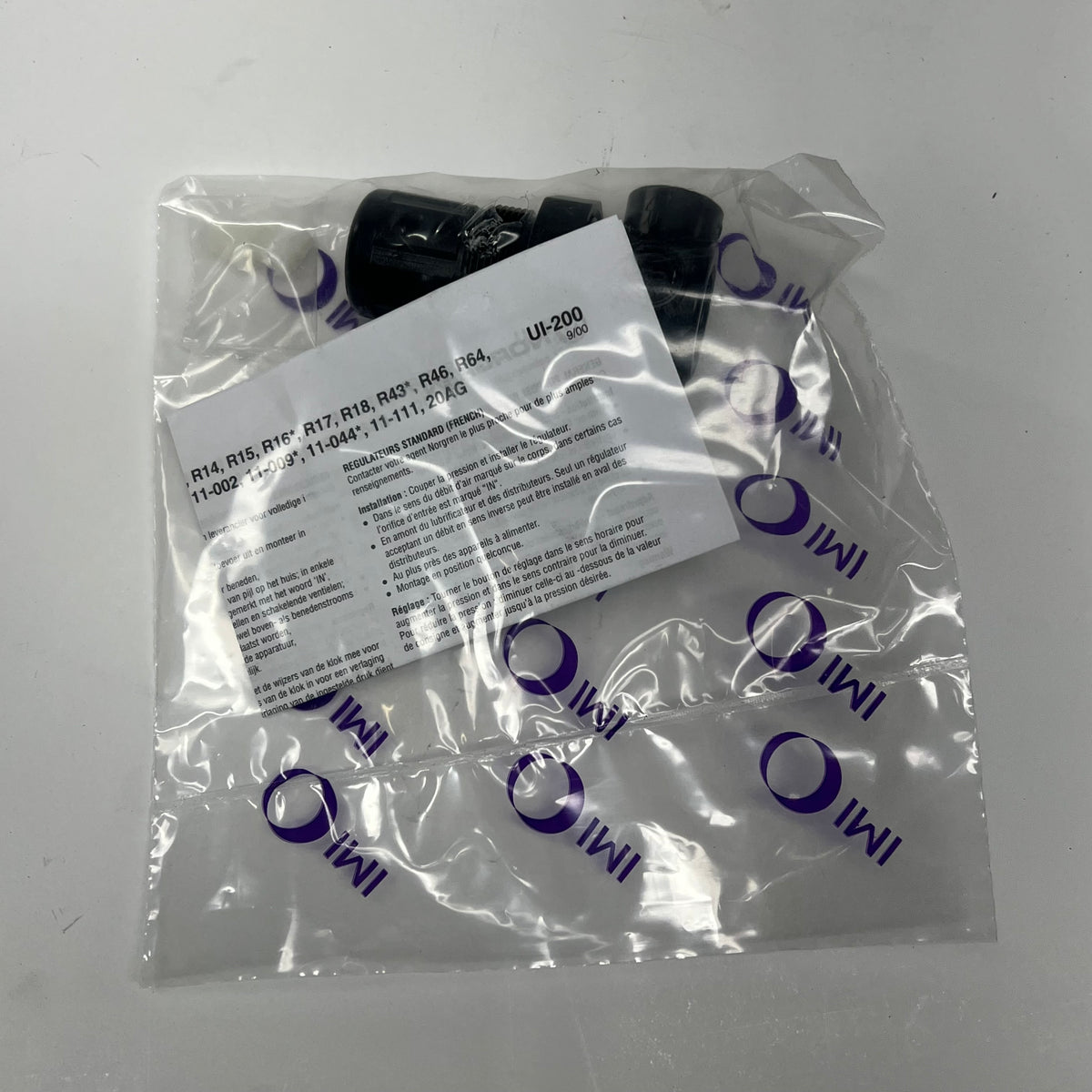 IMI NORGREN Water Regulator No Gauge 5 to 125 PSIG 1/4" PTF Black R91W-2AK-NLN