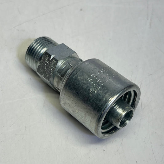GATES Megacrimp Male Flat-face O-ring Coupling 1/2" x 2.69" Silver G25225-0808
