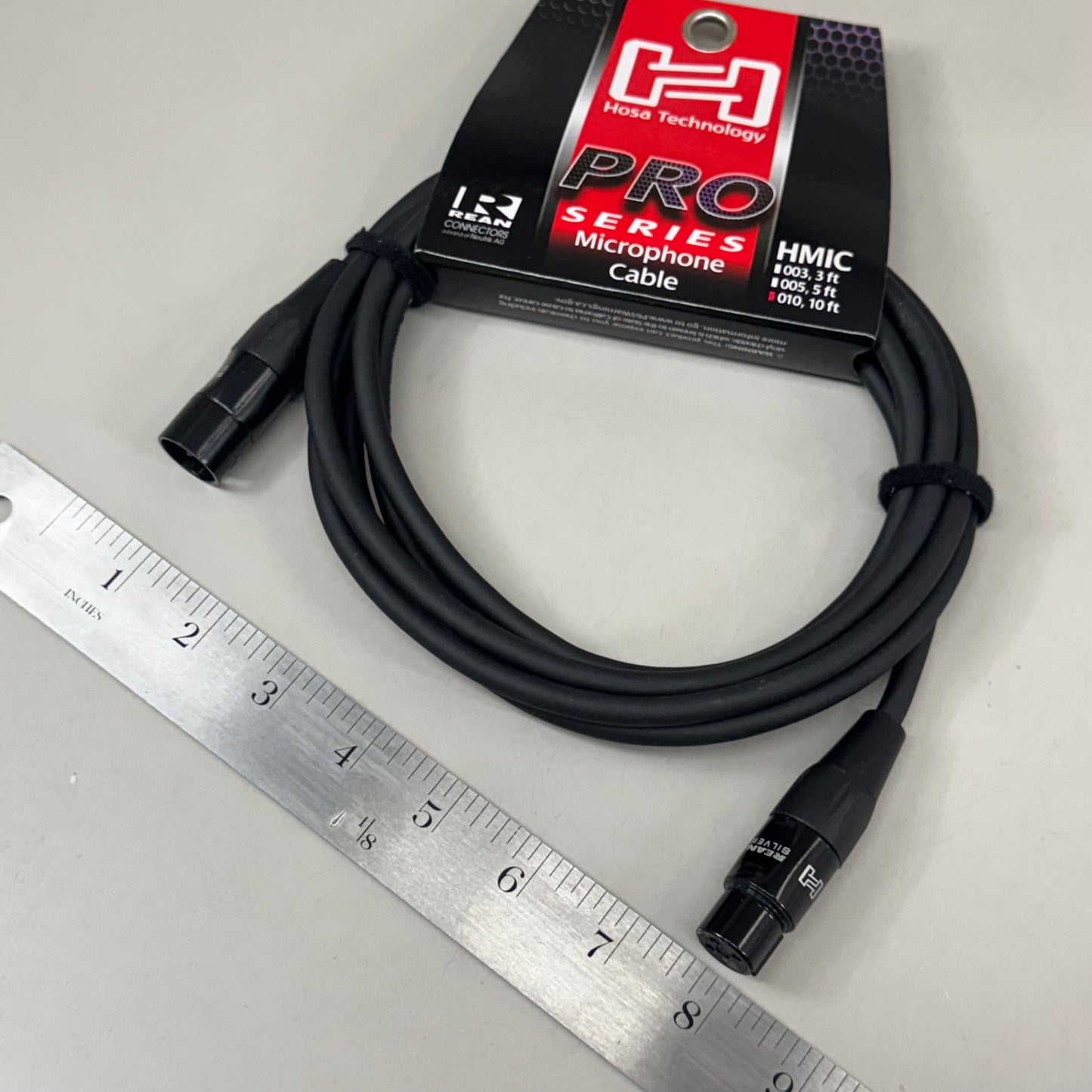 HOSA TECHNOLOGY Pro Series Microphone Cable 10 ft Black HMIC-010