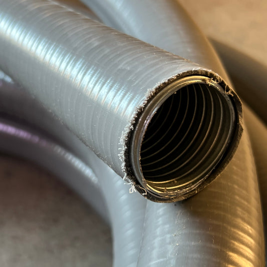 SOUTHWIRE TITAN 2 Metallic Liquidtight Flexible Conduit Sz 50ft x 1-1/2" Grey 55093205
