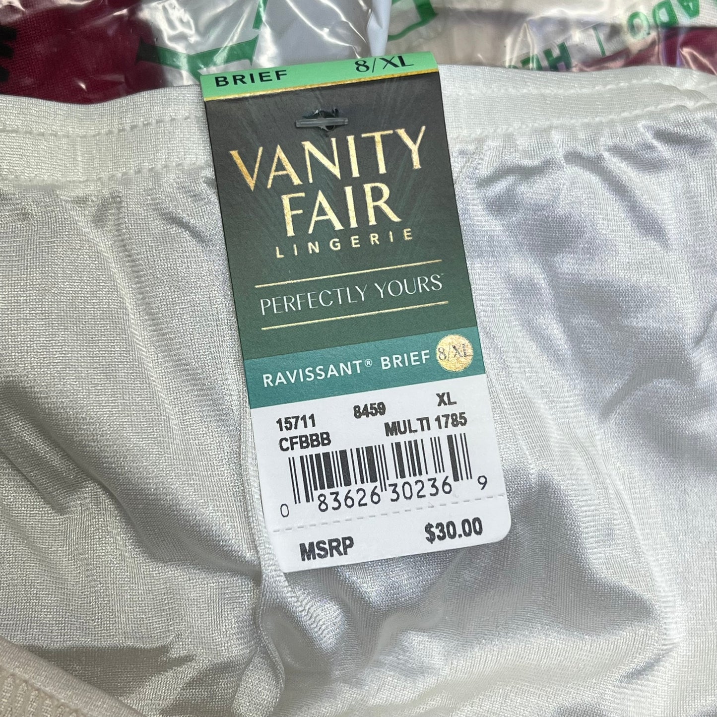 ZA@ VANITY FAIR Lot Of Ravissant Brief Underwear Women's Variety of Sz Crème/White/Red
