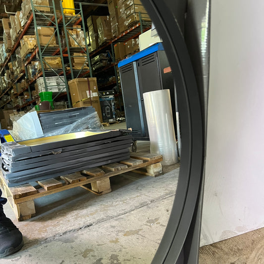 ATELIER Luxury Decorative Mirror Sz 31.5" x 31.5" Black (Distressed Box)