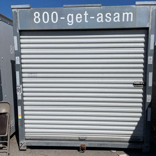 Z@ HUGE 16’ Portable Storage Container/Unit/Pod Steel/Fiberglass 16'x 8'x 8' Grey (AS-IS) POD#12