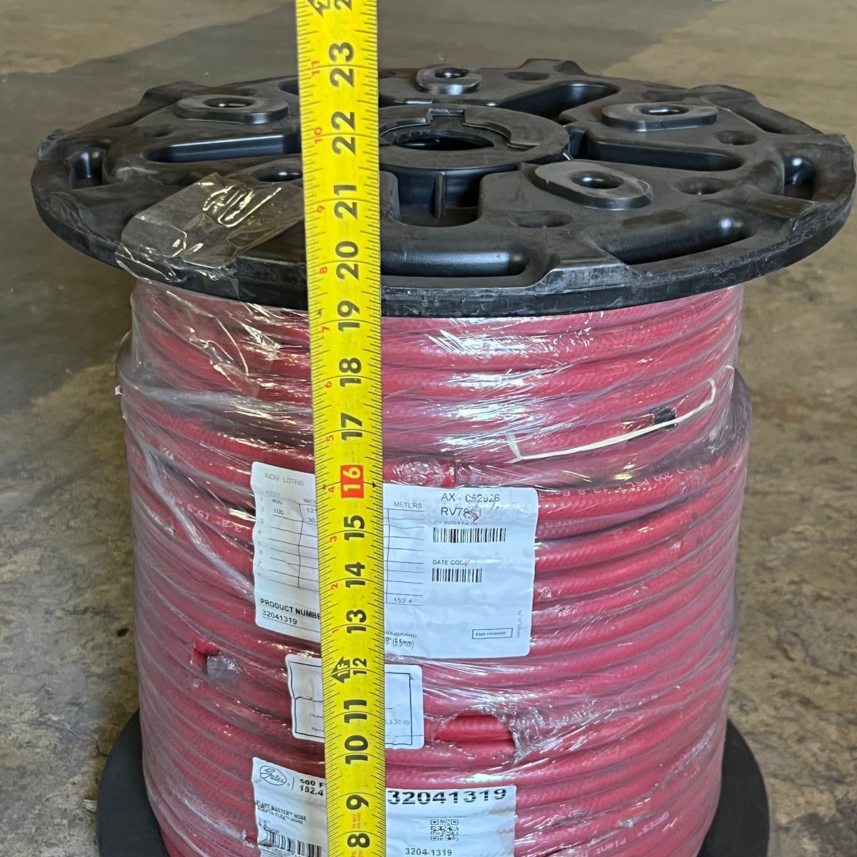 GATES Plant Master Adapta Flex Hose Sz 3/8" x 500 ft Red Industrial Hose 32041319