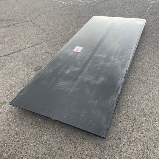 ZA@ Pallet of MIXED Polyethylene Sheets (UHMW?) 123.5”x48.5” Black (AS-IS)