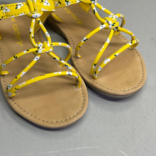 CARTER'S Earla Knot Toddler Sandal Shoe Girl's Sz 8 Yellow CS21V02B