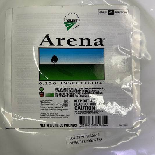 ARENA 0.25 G Insecticide Granules 30 Lbs