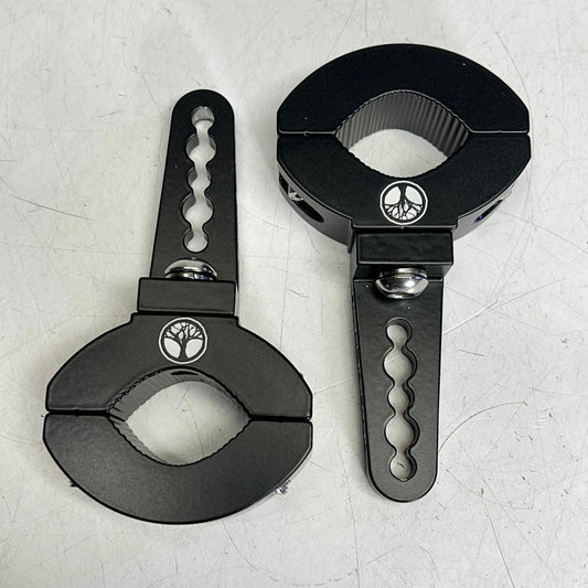 BLACK OAK LED Aluminum Universal Adjustable O-type Mounting Brackets Small Black