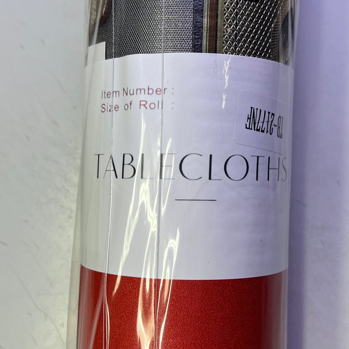 Home Décor Shimmery Floral & Shapes Dinning Table Cloth 54"x60' Red/Brown/Tan