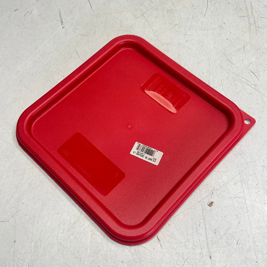 CARLISLE (6 PACK) Square Food Storage Container Lid 6-8qt Red 1197105