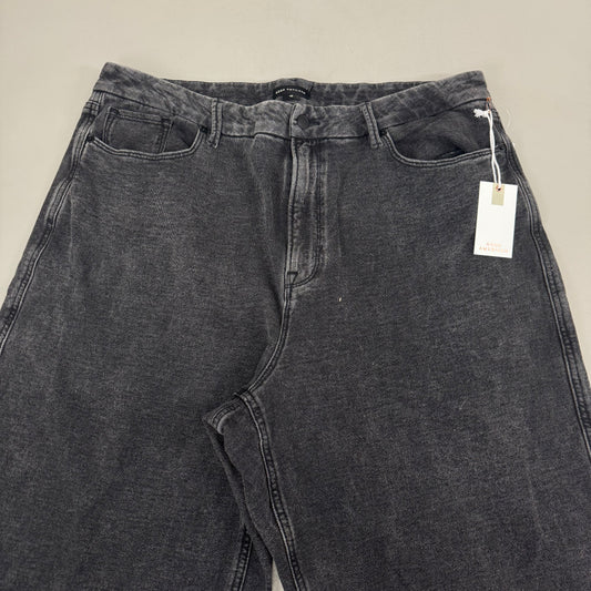 GOOD AMERICAN Jeanius Good Skate Jeans Women's Sz 18 Black GS0409BVN