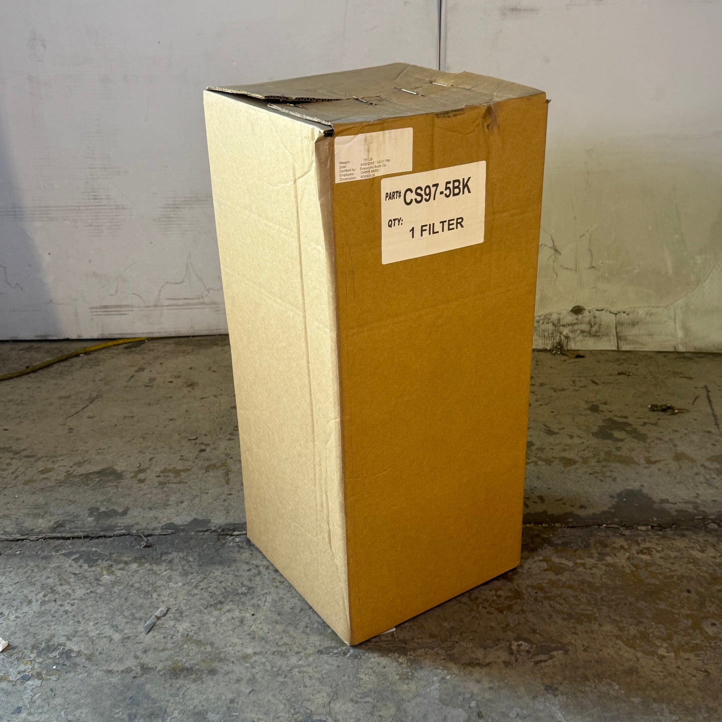 Industrial Replacement Oil Filter Sz 40" x 40" x 34" CS97-5BK