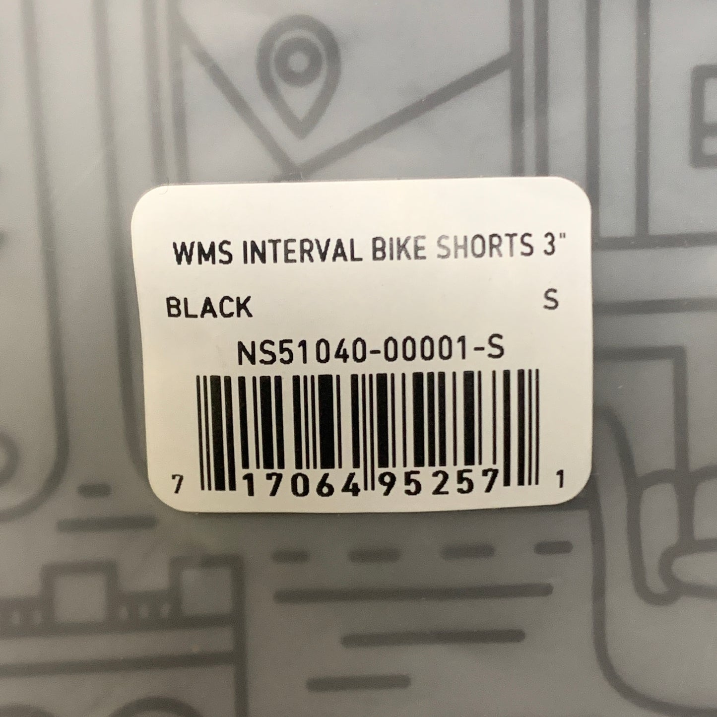 NATHAN Interval 3" Inseam Bike Short Women's Black Size Small NS51040-00001-S