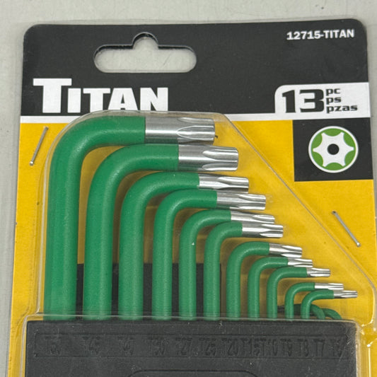 TITAN (13 Pieces) Extra Long Star Key Set TR6-TR50 Green 12715