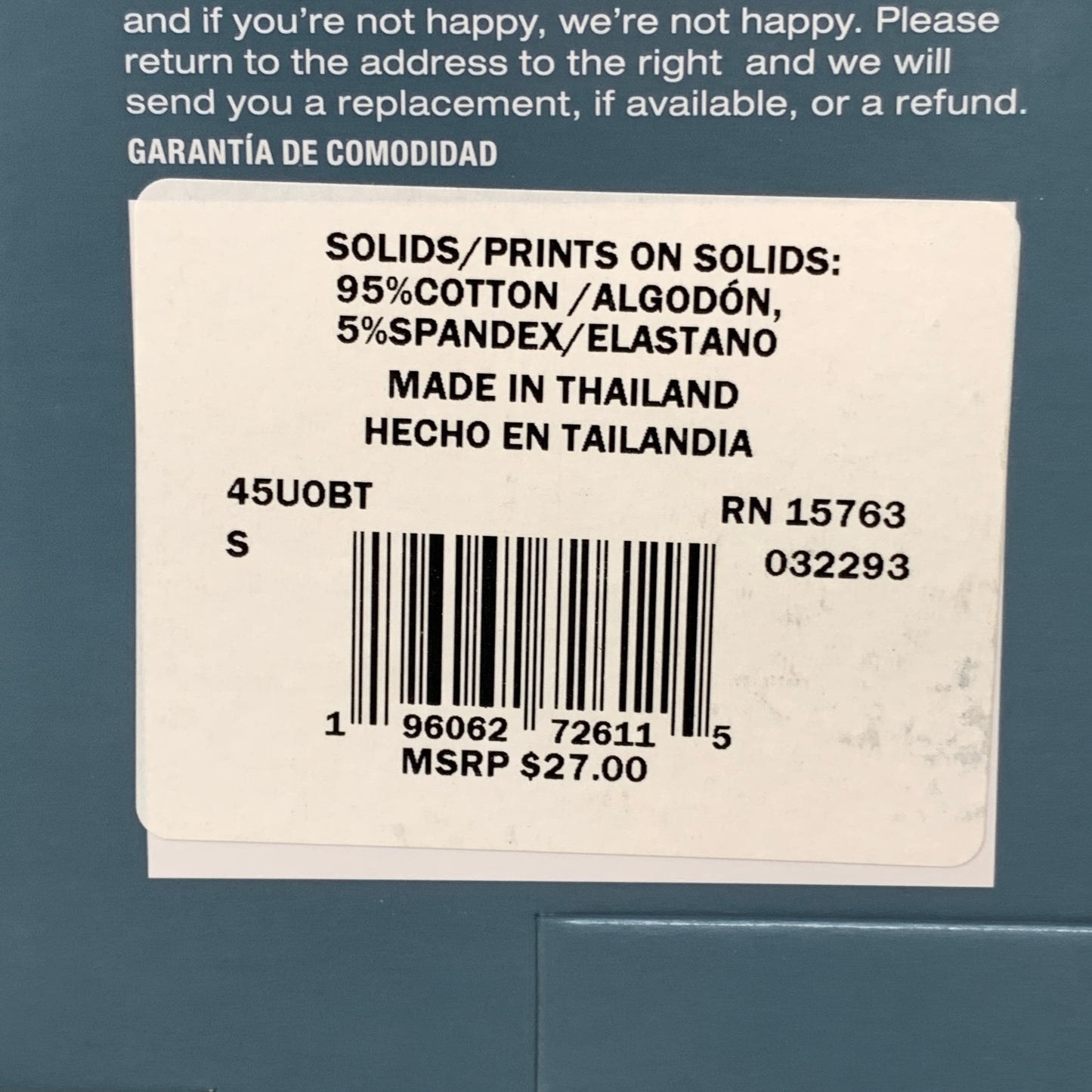 HANES 3 PACK!! Originals Women's Breathable Cotton Stretch Thongs Underwear Sz 5/S Blue/Buff/Pink 45OUBT