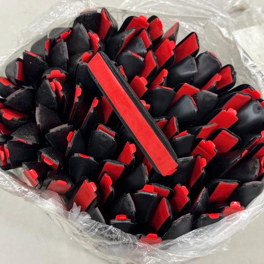 APAX (100 Pack) Self Adhesive Rubber Safety Bumper A Panel Cab 5/8"x3" Black 321-B0023