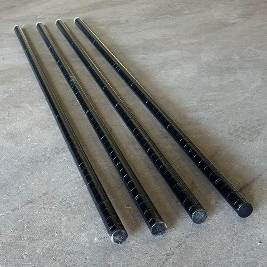 FOCUS FOODSERVICE (4 Pack) 54" Black Epoxy Posts FG054BK