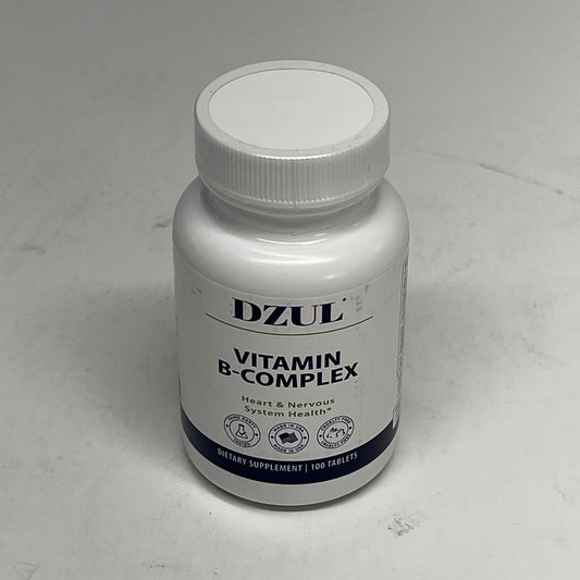 ZA@ DZUL (5 PACK) Vitamin B Complex Heart & Nervous System Health 100 Tablets