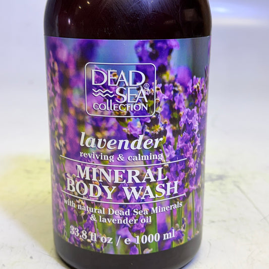 DEAD SEA COLLECTION (2 PACK) Lavender Mineral Body Wash Calming 33.8 Fl Oz