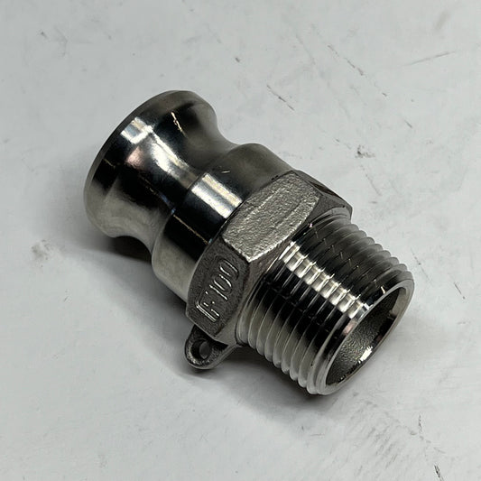 RUBBERWORX (5 PACK) Stainless Steel Type F Camlock Adaptor 1" SS316 F-100