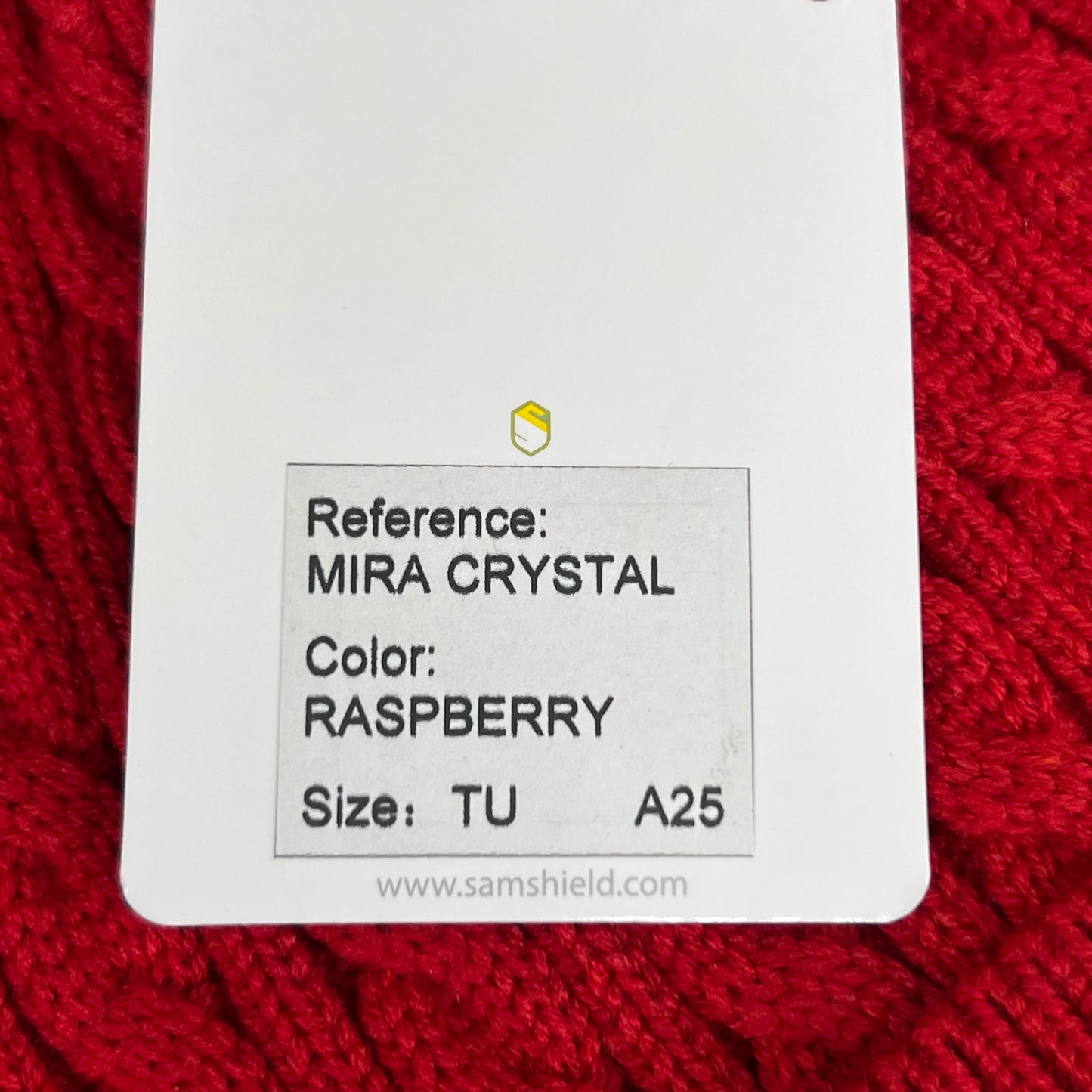 SAMSHIELD Mira Crystal Equestrian Beanie Hat Women's Sz One Size Fits All Raspberry