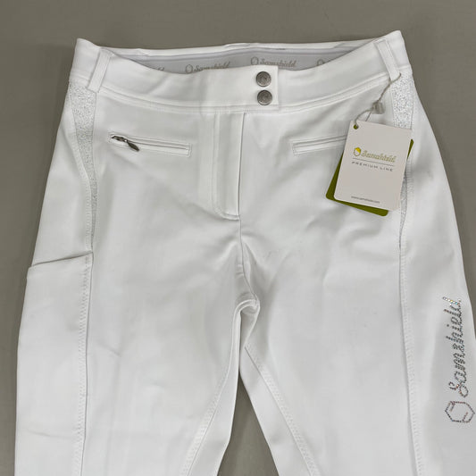 SAMSHIELD Omega Horse Riding Pants Women's Sz US 26, UK 8, FR 36 White (New Other)