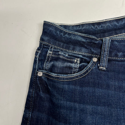SILVER JEANS CO. Suki Bermuda Shorts Women's Sz 30/9 Dark Indigo L53943SCV399