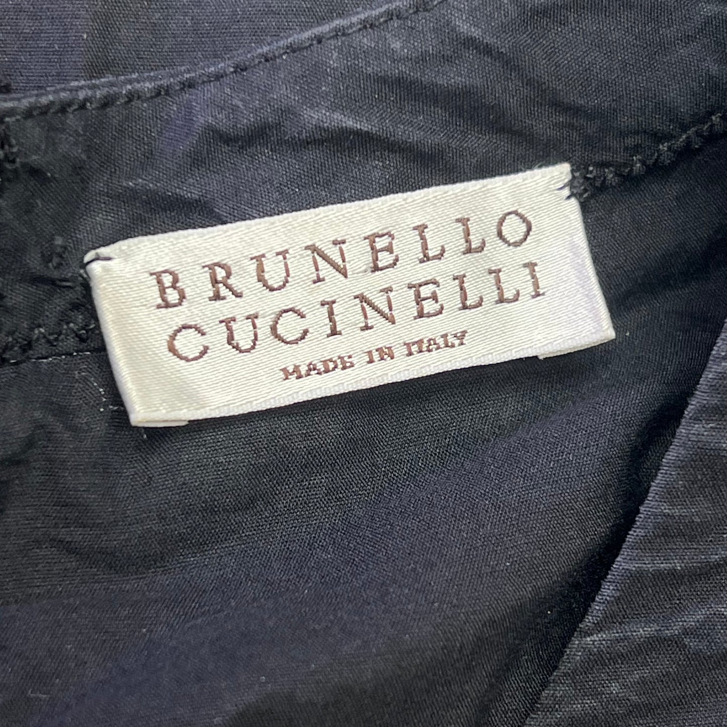 BRUNELLO CUCINELLI Summer Dress Made In Italy Women's Sz XL Black (Used)