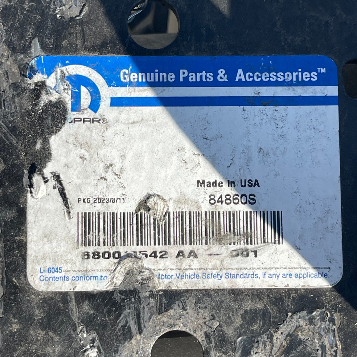 ZA@ Pallet of MOPAR Rear Axle Assembly (AS-IS)